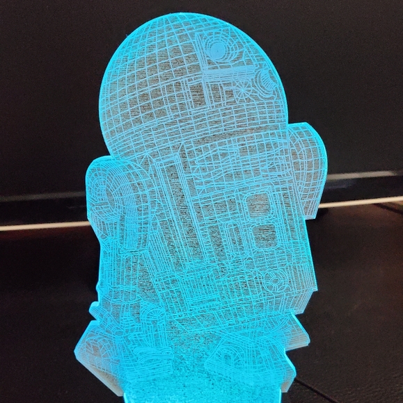 Star Wars R2-D2 3D Illusion Lamp - Picture 4 of 15